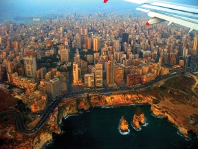 Beirut from the air. (Photo Credit: Rand Michael)