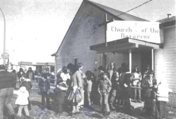 Whitehorse, AK Church of the Nazarene, built in the 1950s (photo from whitehorsenazarene.org).