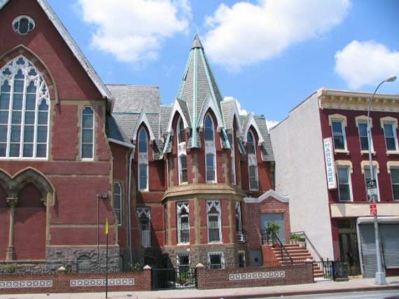 View of the beautiful turret of the Community Worship Center in Brooklyn, NY (photo from forgotten-ny.com).